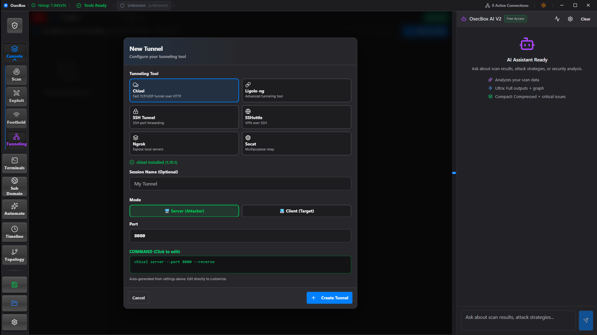 Osecbox interface